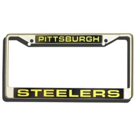 CISCO INDEPENDENT Pittsburgh Steelers License Plate Frame Laser Cut Chrome 9474640259